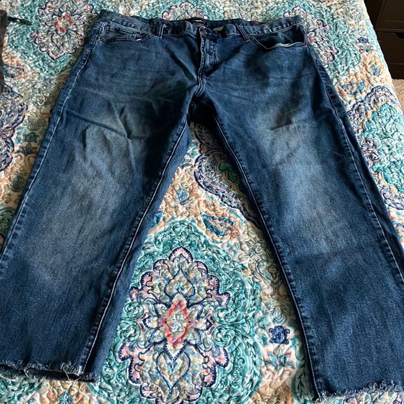 Fashion Nova Other - Fashion Nova Relaxed Blue Jeans with Edgy Raw Hem